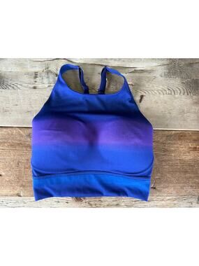 VSX Victoria's Secret Blue Ombre 32DD Forward Tech High Neck Sport Bra VS
